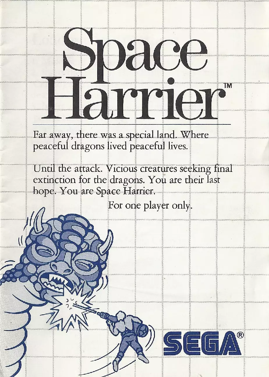manual for Space Harrier