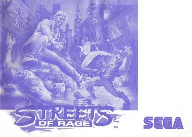 manual for Streets of Rage