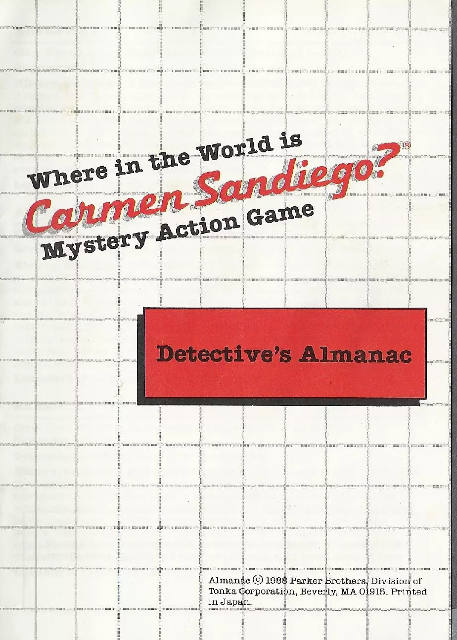 manual for Where in the World is Carmen Sandiego
