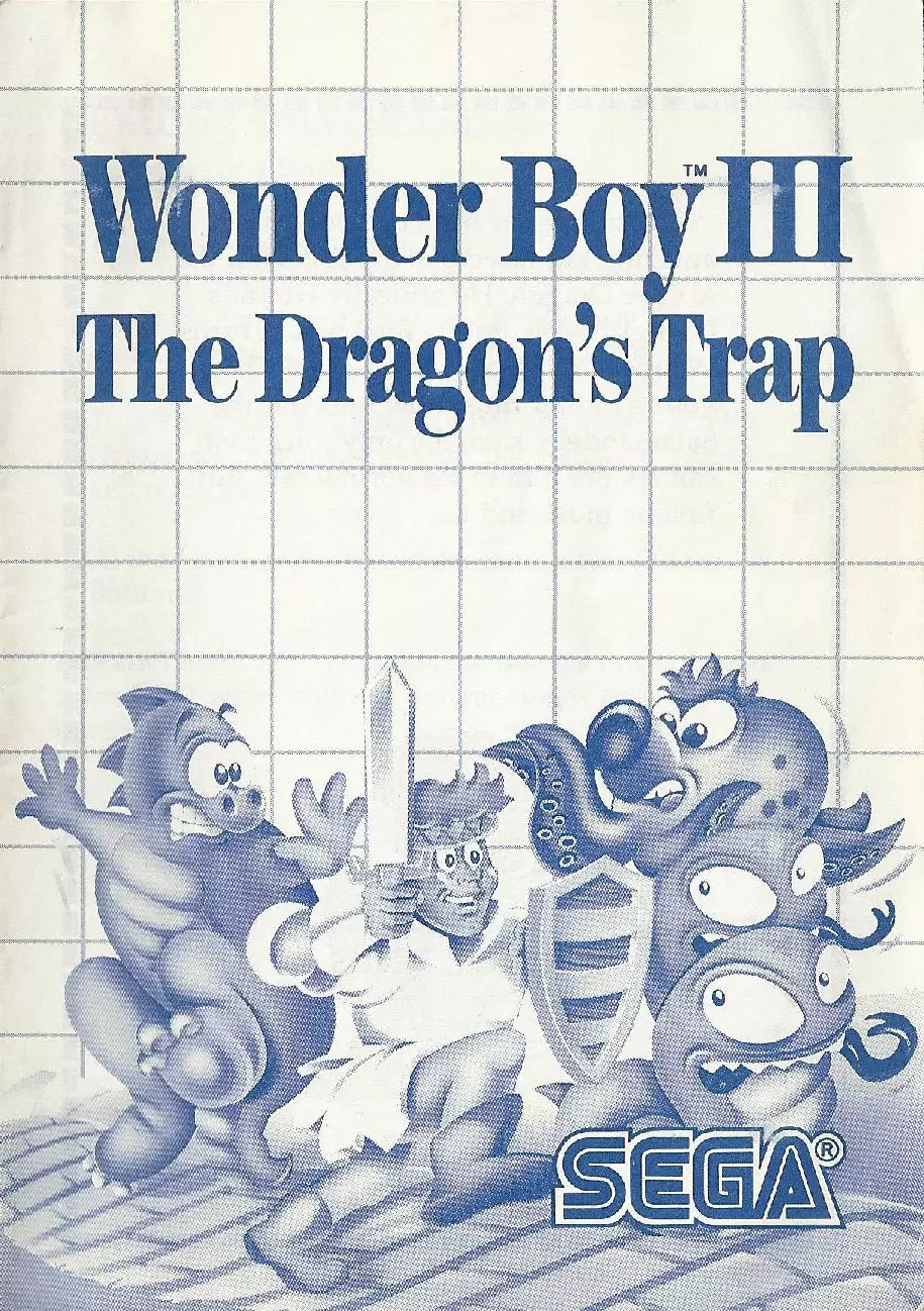 manual for Wonder Boy III - The Dragon's Trap