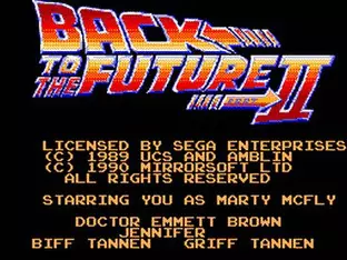 Image n° 4 - screenshots  : Back to the Future Part II