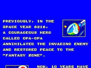 Image n° 8 - screenshots : Fantasy Zone II - The Tears of Opa-Opa Image n° 8 - screenshots : Fantasy Zone II - The Tears of Opa-Opa