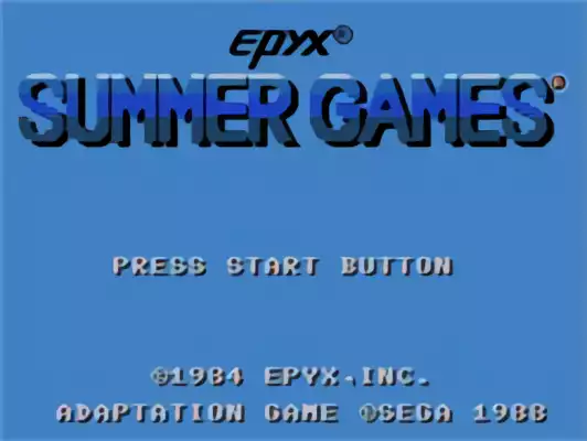 Image n° 10 - titles : Summer Games Image n° 10 - titles : Summer Games