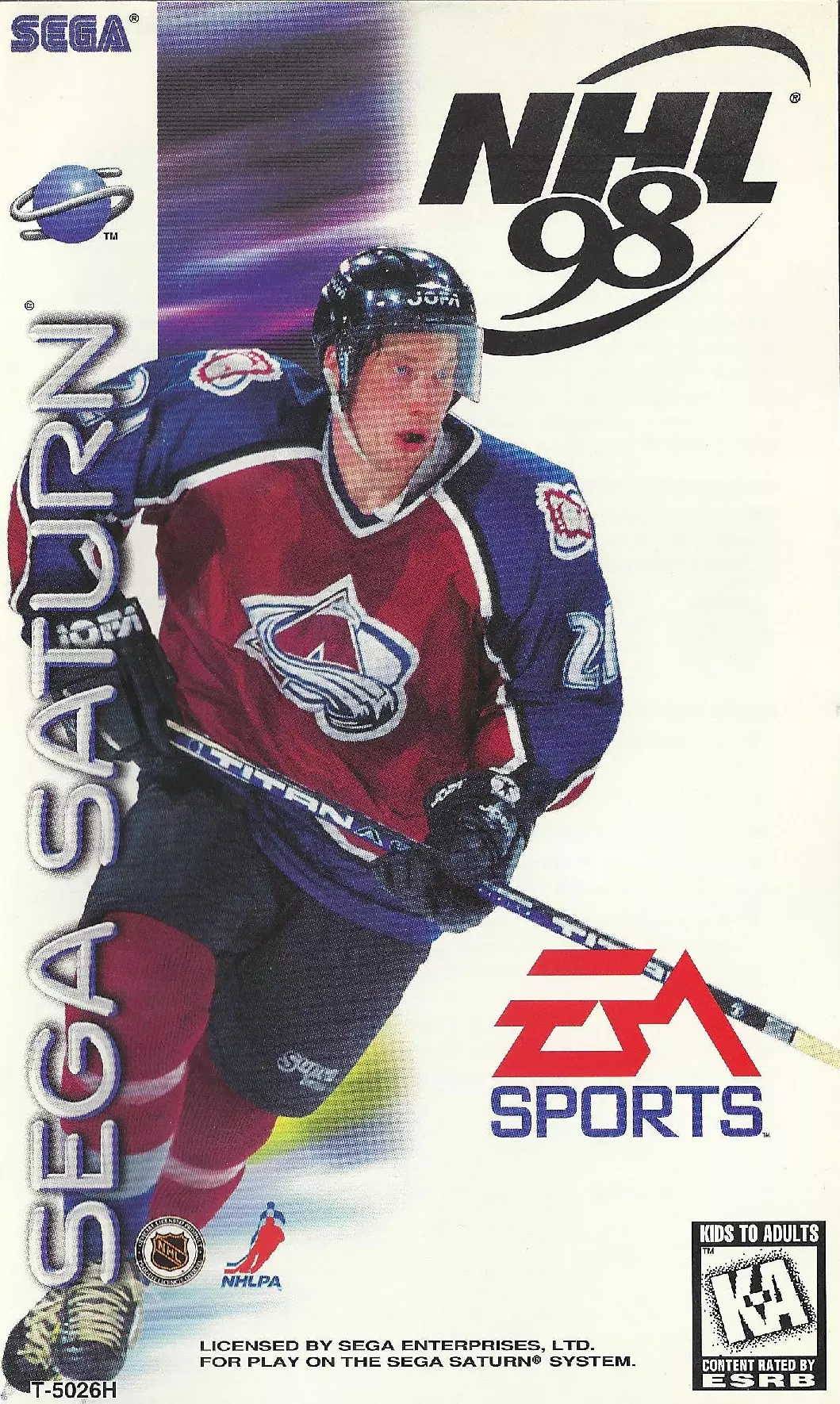 manual for NHL All-Star Hockey 98