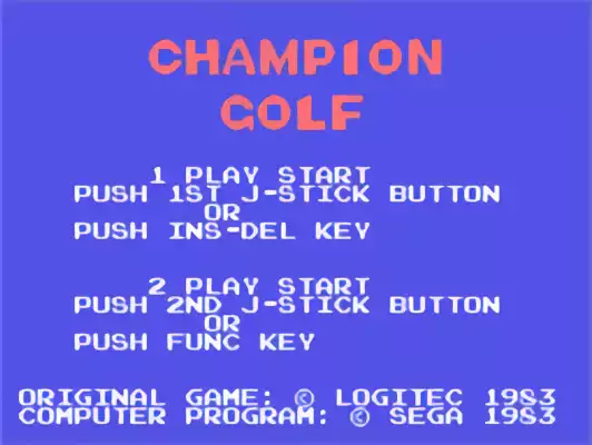 Image n° 6 - titles : Champion Golf