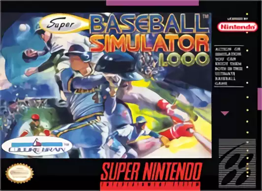 Image n° 1 - box : Super Baseball Simulator 1.000 Image n° 1 - box : Super Baseball Simulator 1.000