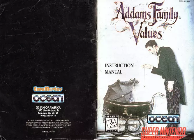 manual for Addams Family Values