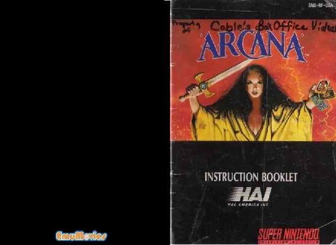 manual for Arcana