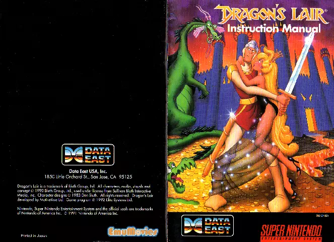 manual for Dragon's Lair