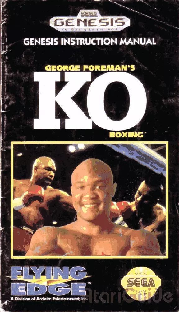 manual for George Foreman's KO Boxing