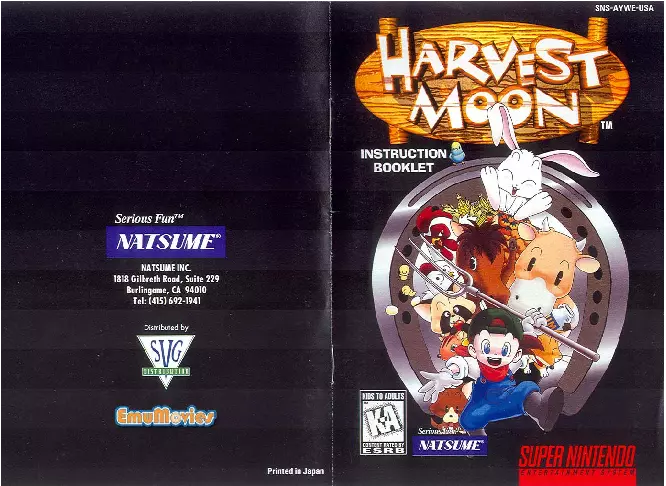 manual for Harvest Moon