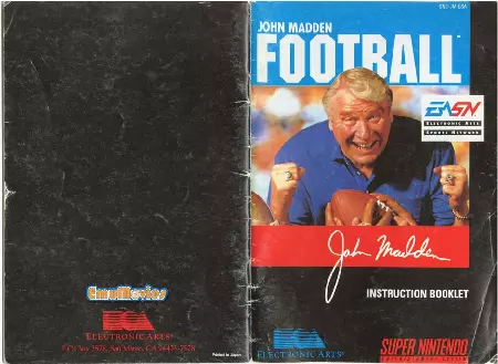 manual for John Madden Football