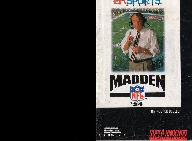 manual for Madden NFL '94