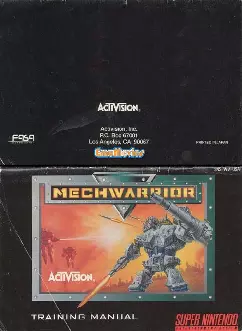 manual for Mechwarrior