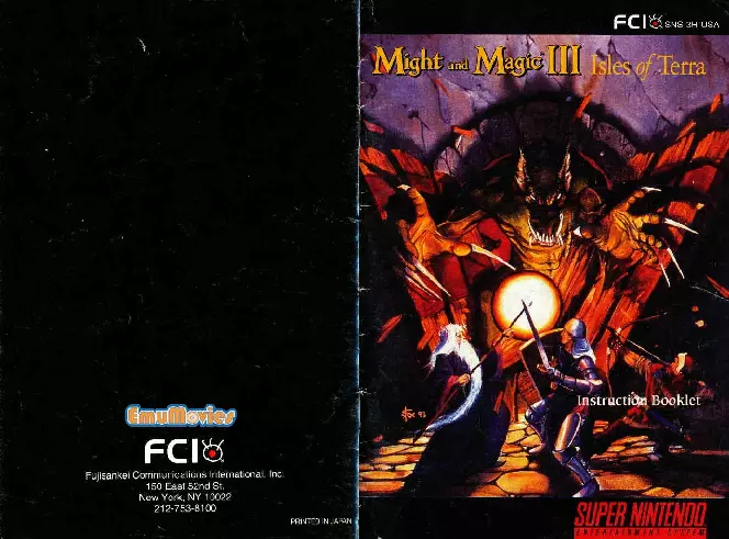 manual for Might and Magic III - Isles of Terra