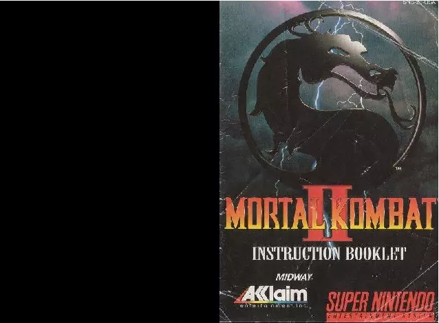 manual for Mortal Kombat II