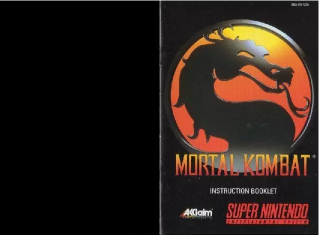 manual for Mortal Kombat