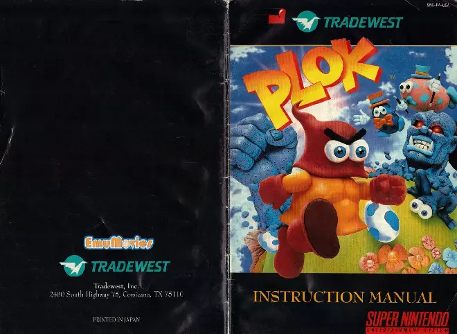 manual for Plok!