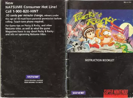 manual for Pocky & Rocky