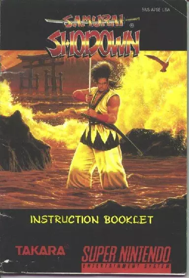 manual for Samurai Shodown