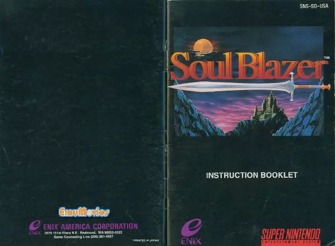 manual for Soul Blazer