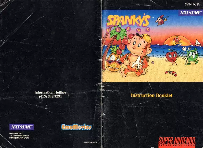 manual for Spanky's Quest