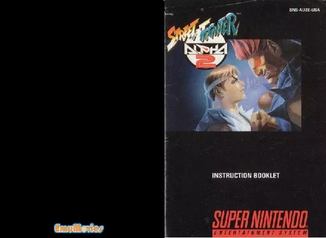 manual for Street Fighter Alpha 2