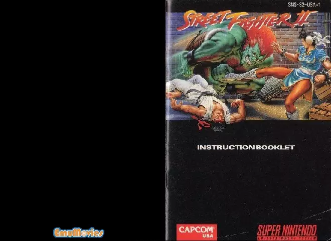manual for Street Fighter II - The World Warrior