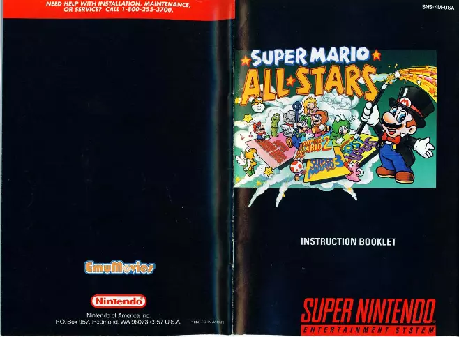 manual for Super Mario All-Stars (hack)