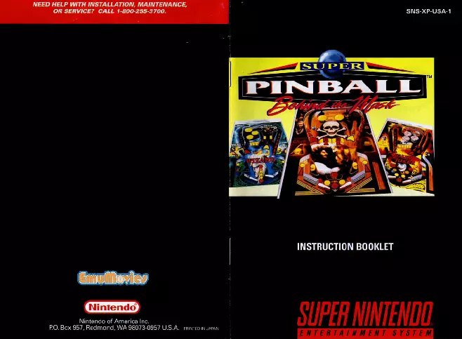 manual for Super Pinball - Behind the Mask (Beta)