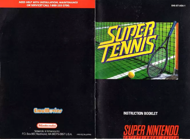 manual for Super Tennis