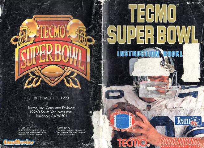 manual for Tecmo Super Bowl (Beta)