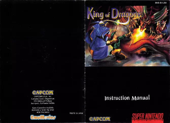 manual for King of Dragons, The