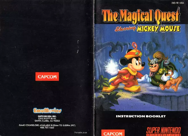 manual for Magical Quest Starring Mickey Mouse, The (Beta)