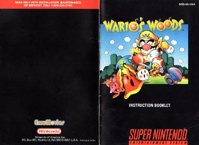 manual for Wario's Woods