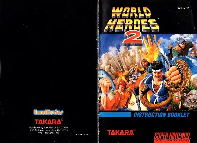 manual for World Heroes 2