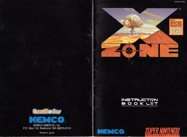 manual for X Zone