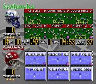 Image n° 6 - screenshots : Madden NFL '95 Image n° 6 - screenshots : Madden NFL '95
