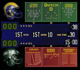 Image n° 3 - screenshots  : NFL Quarterback Club '96 (Beta)
