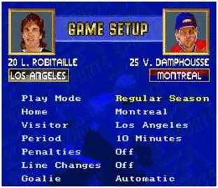 Image n° 6 - screenshots  : NHL '94 (hack)