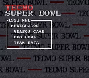 Image n° 9 - screenshots  : Tecmo Super Bowl (Beta)