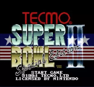 Image n° 3 - screenshots  : Tecmo Super Bowl II - Special Edition