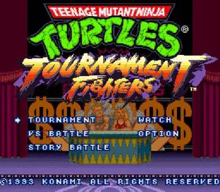 Image n° 3 - screenshots  : Teenage Mutant Ninja Turtles - Tournament Fighters (Beta)