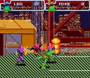 Image n° 3 - screenshots  : Teenage Mutant Ninja Turtles IV - Turtles in Time (Beta)