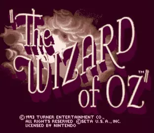 Image n° 1 - screenshots  : Wizard of Oz, The
