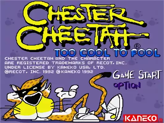 Image n° 10 - titles : Chester Cheetah - Too Cool to Fool
