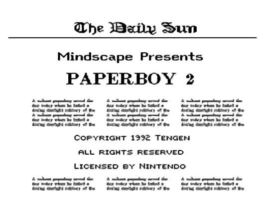 Image n° 10 - titles : Paperboy 2