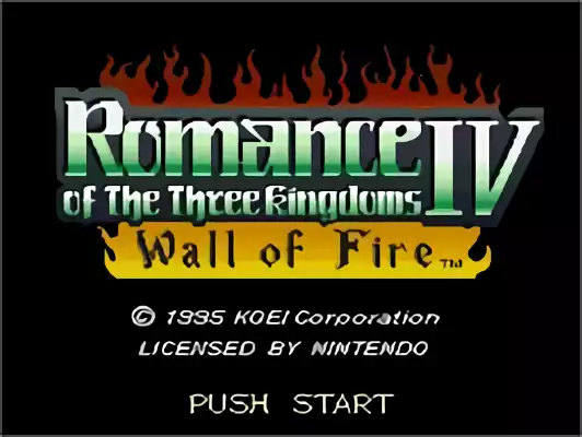 Image n° 10 - titles : Romance of the Three Kingdoms IV - Wall of Fire