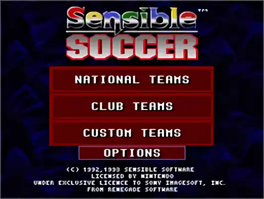 Image n° 8 - titles : Sensible Soccer - European Champions