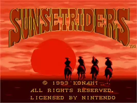 Image n° 10 - titles : Sunset Riders Image n° 10 - titles : Sunset Riders